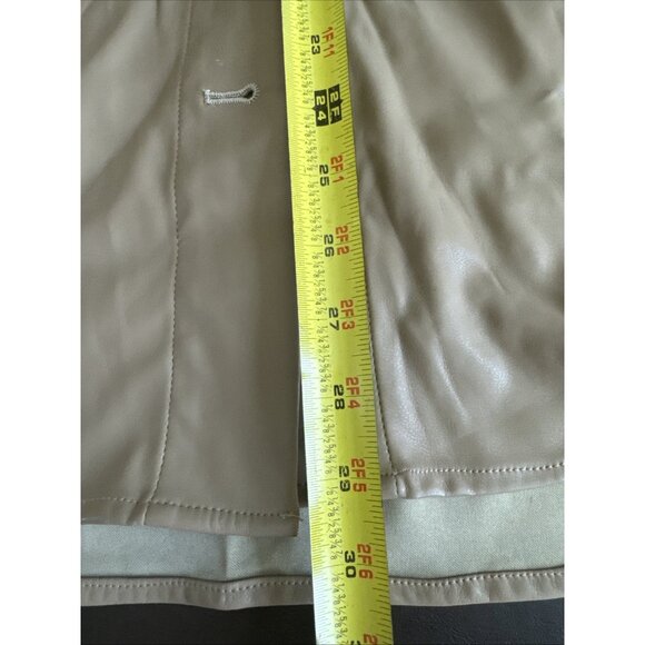 Heartloom Tonya Womens Shacket Jacket S Brown Fleece & Faux Leather - Picture 7 of 10